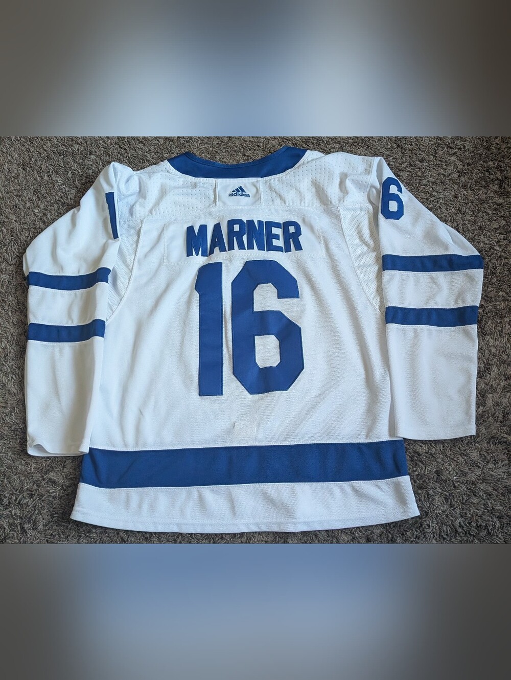 Adidas NHL Toronto Maple Leafs White Mitch Marner #16 Stitched Jersey Men's 52
